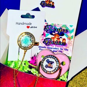 Custom pacifiers for ur little prince or princess.